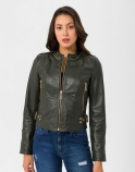 Elena Leather Jacket - image 1 of 6 in carousel